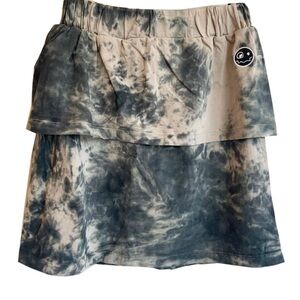 Tiered Skater Mini Skirt